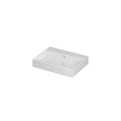 INK Unlimited Wastafel Porselein met 1 Kraangat - 600x450x110 mm - Glans Wit