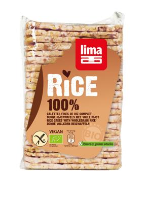 Lima Rijstwafels Dun met volle Rijst 130 gram