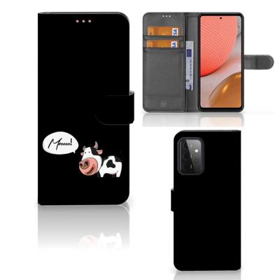 Samsung Galaxy A72 Leuk Hoesje Cow Samsung Galaxy A72 Leuk Hoesje Cow
