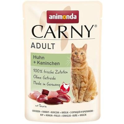 ANIMONDA Carny Adult Chicken and rabbit - nat kattenvoer - 85g