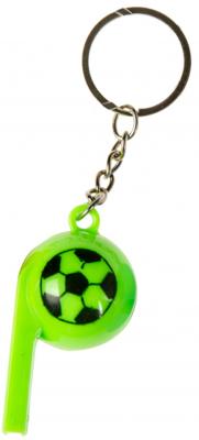 LG Imports sleutelhanger voetbalfluitje 6 cm groen LG Imports sleutelhanger voetbalfluitje 6 cm groen