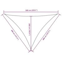 Zonnescherm driehoekig 4x4x5,8 m oxford stof crmekleurig - thumbnail