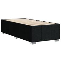 Bedframe zonder matras 90x200 cm stof zwart - thumbnail