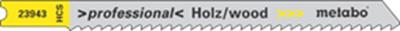 Metabo Accessoires Decoupeerzaagbladen (5 st.) 2,5 mm HCS - 623943000 Metabo Accessoires Decoupeerzaagbladen (5 st.) 2,5 mm HCS - 623943000