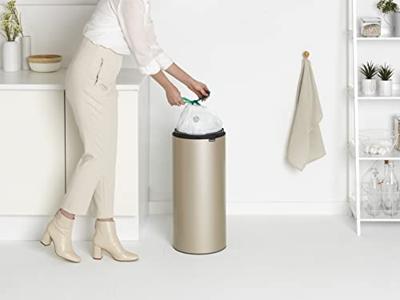 Brabantia touch bin afvalemmer 30 liter Metallic Gold - thumbnail