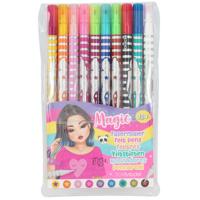 Top Model viltstiften Duo in etui junior 18,2 cm 10 stuks - thumbnail