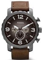 Horlogeband Fossil JR1424 / 25xxxx Leder Bruin 24mm - thumbnail