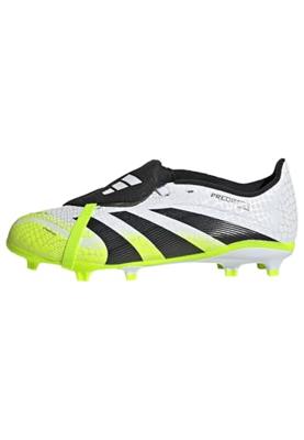 adidas Predator League FT Gras / Kunstgras Voetbalschoenen (MG) Kids Wit Zwart Neongeel
