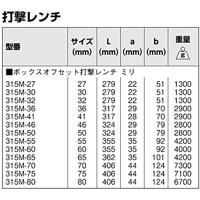Bahco 75mm slagringsleutel 315M-75 - thumbnail