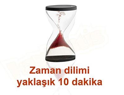 TFA Dostmann 18.6004.05 Zandloper Acrylglas helder, Rood, Zwart Mechanisch