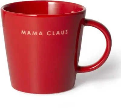 Vondels theekop keramiek mama claus 10x11cm red