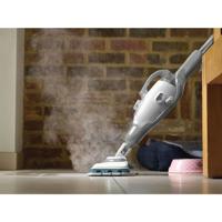 BLACK+DECKER bhsm168d 1600w steam-mop met deltavoet en 8 accessoires stoomreiniger (zilver/wit) - thumbnail