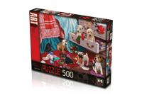 Puppies in the bedroom 500 stukjes puzzel - thumbnail