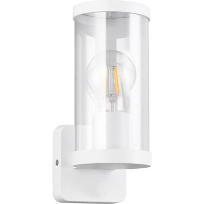Moderne LED Buitenwandlamp - E27 Fitting - IP44 - Mat Wit Aluminium