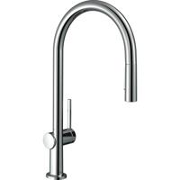 Hansgrohe Talis M54 ééngreeps keukenmengkraan 210 met uitttrekbare vuistdouche, 2 straalsoorten, chroom - thumbnail