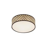QAZQA Oosterse plafondlamp rotan met zwart 40cm - Tremmo - thumbnail