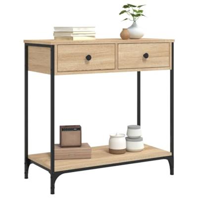 Wandtafel 75x34,5x75 cm bewerkt hout sonoma eikenkleurig Wandtafel 75x34,5x75 cm bewerkt hout sonoma eikenkleurig