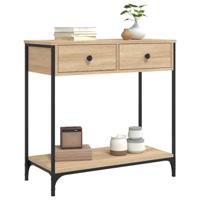 Wandtafel 75x34,5x75 cm bewerkt hout sonoma eikenkleurig - thumbnail