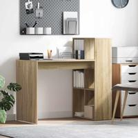 Bureau met plank Sonoma eiken 108 x 55 x 103.5 cm Bewerkt hout - thumbnail