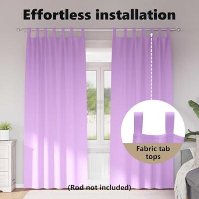 VidaXL Zwart-out gordijnen met ringen 2 pcs paars 260 x 140 cm