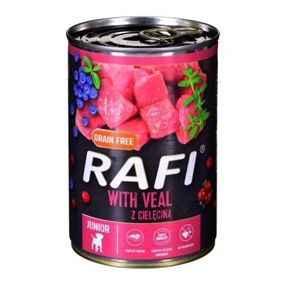 Dolina Noteci Rafi Junior met kalfsvlees, cranberry en bosbessen - Nat hondenvoer 400 g