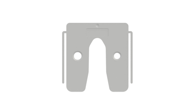 GB uitvulplaat met stelpootjes 1mm transparant etiket | 768 stuks - 17434651