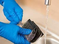 Vileda Glitzi Power inox schuurspons, ft 10 x 10 x 1,2 cm, pak van 2 stuks - thumbnail