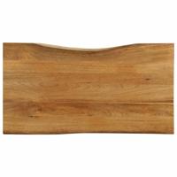 Tafelblad met natuurlijke rand 110x60x2,5 cm massief mangohout - thumbnail