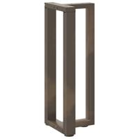 Console tafelpoten 2 st T-vormig 38x25x(72-73)cm staal naturel - thumbnail
