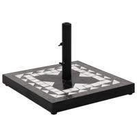 Parasolvoet vierkant 12 kg zwart en wit - thumbnail