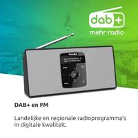TechniSat DIGITRADIO 2 S Zakradio DAB+, VHF (FM) Bluetooth Wekfunctie, Oplaadbaar Zwart, Wit - thumbnail