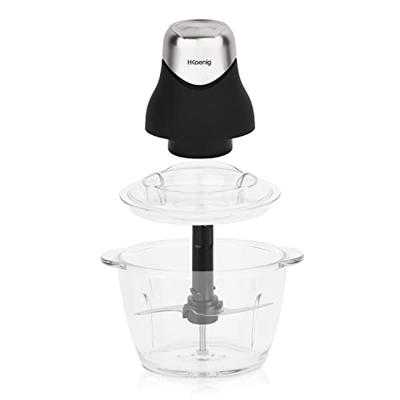 Maalmachine Hkoenig LEO8 Zwart Chroom Glas Roestvrij staal 1 L - thumbnail