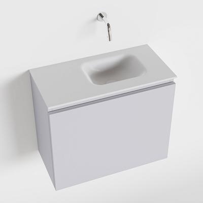 MONDIAZ OLAN 60cm toiletmeubel cale. LEX wastafel talc rechts geen kraangat MONDIAZ OLAN 60cm toiletmeubel cale. LEX wastafel talc rechts geen kraangat