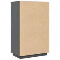 Hoge kast 67x40x108,5 cm massief grenenhout grijs - thumbnail