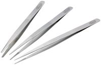 Vigor V1438 Pincetset 3-delig Plat-rond, Stomp, Spits - thumbnail