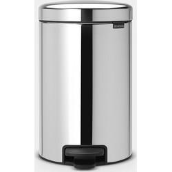Brabantia pedaalemmer newlcon 12 liter brilliant steel Brabantia pedaalemmer newlcon 12 liter brilliant steel