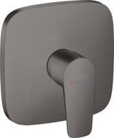 Hansgrohe Talis E ééngreeps douchemengkraan afbouwdeel, Brushed Black Chrome - thumbnail