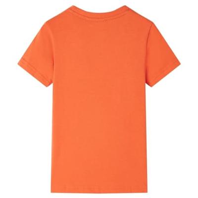 Kindershirt met girafprint 104 feloranje Kindershirt met girafprint 104 feloranje