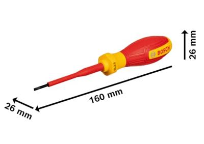 Bosch Professional 1600A02NC0 VDE Platte schroevendraaier Bosch Professional 1600A02NC0 VDE Platte schroevendraaier