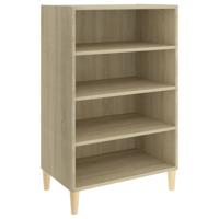 Dressoir 57x35x90 cm bewerkt hout sonoma eikenkleurig - thumbnail