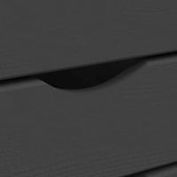 Ladekast MOSS verrijdbaar massief grenenhout grijs - thumbnail