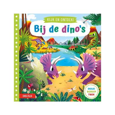 Deltas Kijk en ontdek! - bij de dino's flapjesboek Deltas Kijk en ontdek! - bij de dino's flapjesboek