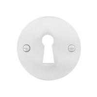 De Oude Deurklink Sleutelrozet rond mat geborsteld nikkel - thumbnail