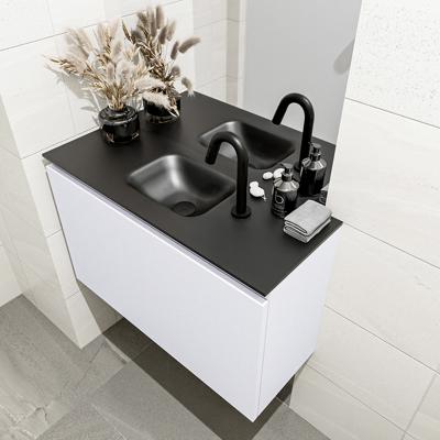 MONDIAZ OLAN 80cm toiletmeubel cale. LEX wastafel urban midden 1 kraangat