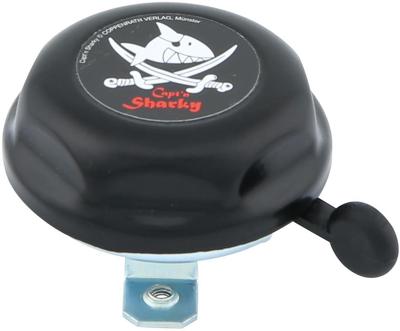 BIKE FASHION kinder fietsbel bell capt'n sharky black