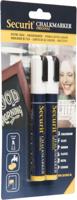 Securit krijtmarker medium, blister met 2 stuks, wit - thumbnail