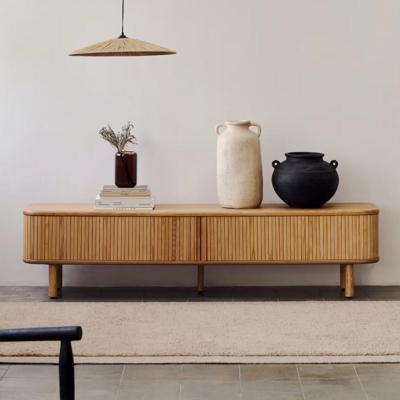 Kave Home TV-meubel 'Mailen' Essenhout, 200cm, kleur Naturel Kave Home TV-meubel 'Mailen' Essenhout, 200cm, kleur Naturel