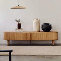 Kave Home TV-meubel 'Mailen' Essenhout, 200cm, kleur Naturel - thumbnail