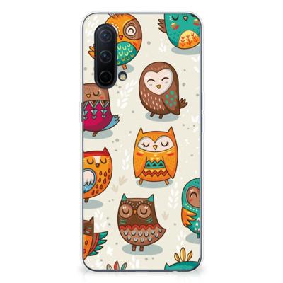 OnePlus Nord CE 5G | TPU Hoesje | Vrolijke Uilen OnePlus Nord CE 5G | TPU Hoesje | Vrolijke Uilen
