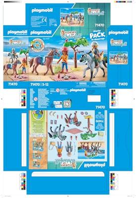 PLAYMOBIL 71470 Amélia en Ben met paarden - thumbnail
